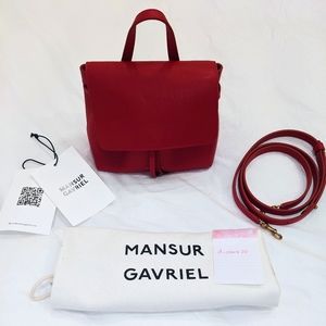 Mansur Gavriel MINI Lady bag in Flamma (Red)